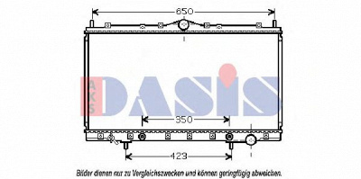 AKS DASIS 140058n -  Радиатор, охлаждение двигателя